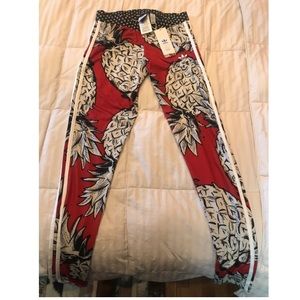 adidas pineapple leggings large